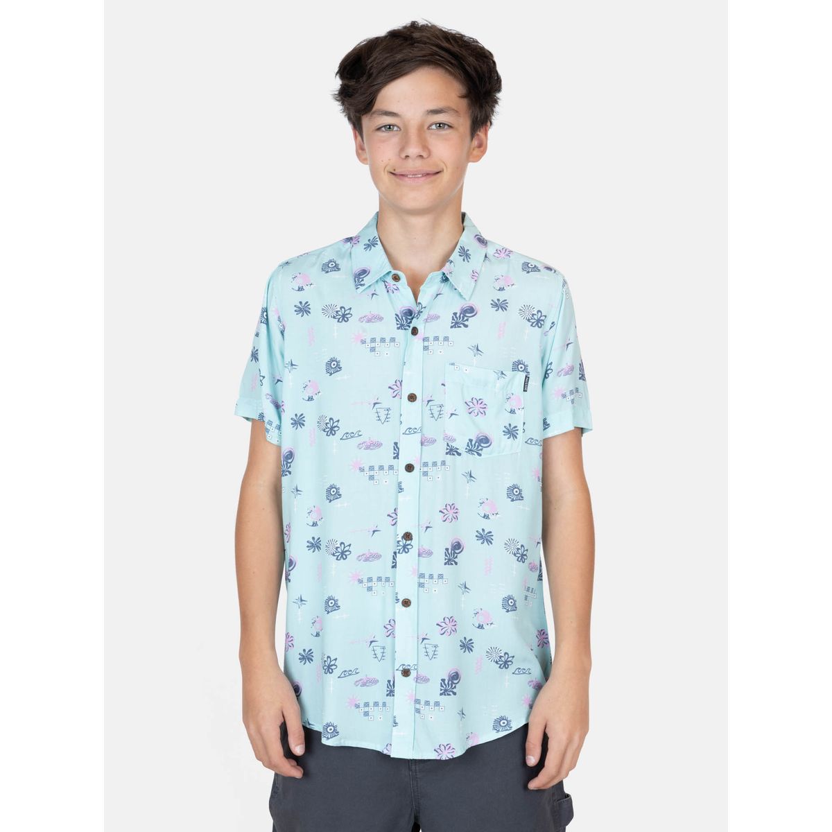 MAUI AND SONS - Camisa MC Kahorun Multicolor Infantil Maui And Sons - Multicolor
