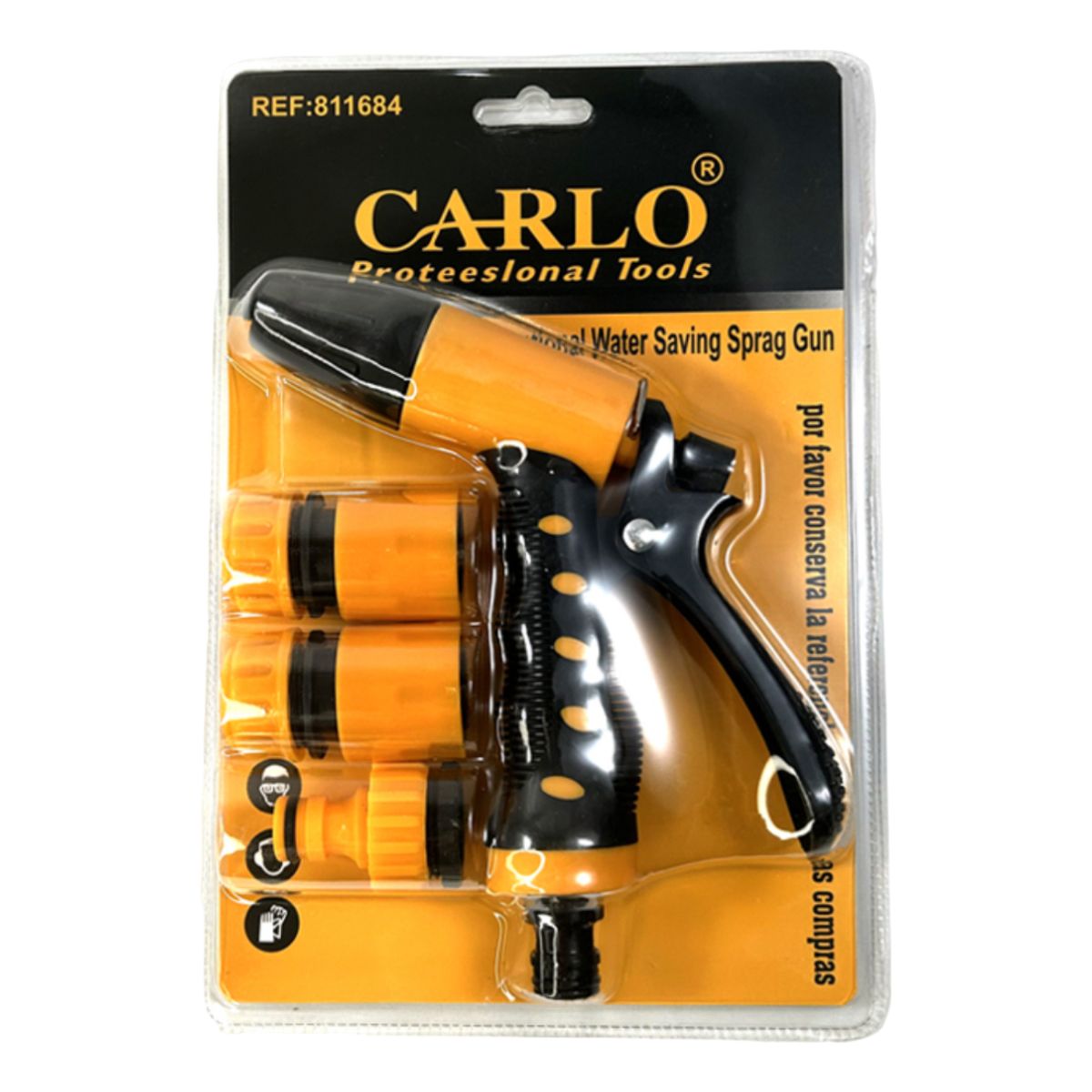 CARLOS I - Pistola Riego Jardin Adaptadores Alta Presión Carlo 6002236