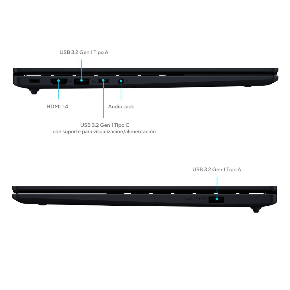 ASUS - Notebook ASUS Vivobook 14 M1407 Ryzen AI 7 16gb RAM 512gb SSD 14" Copilot+ PC