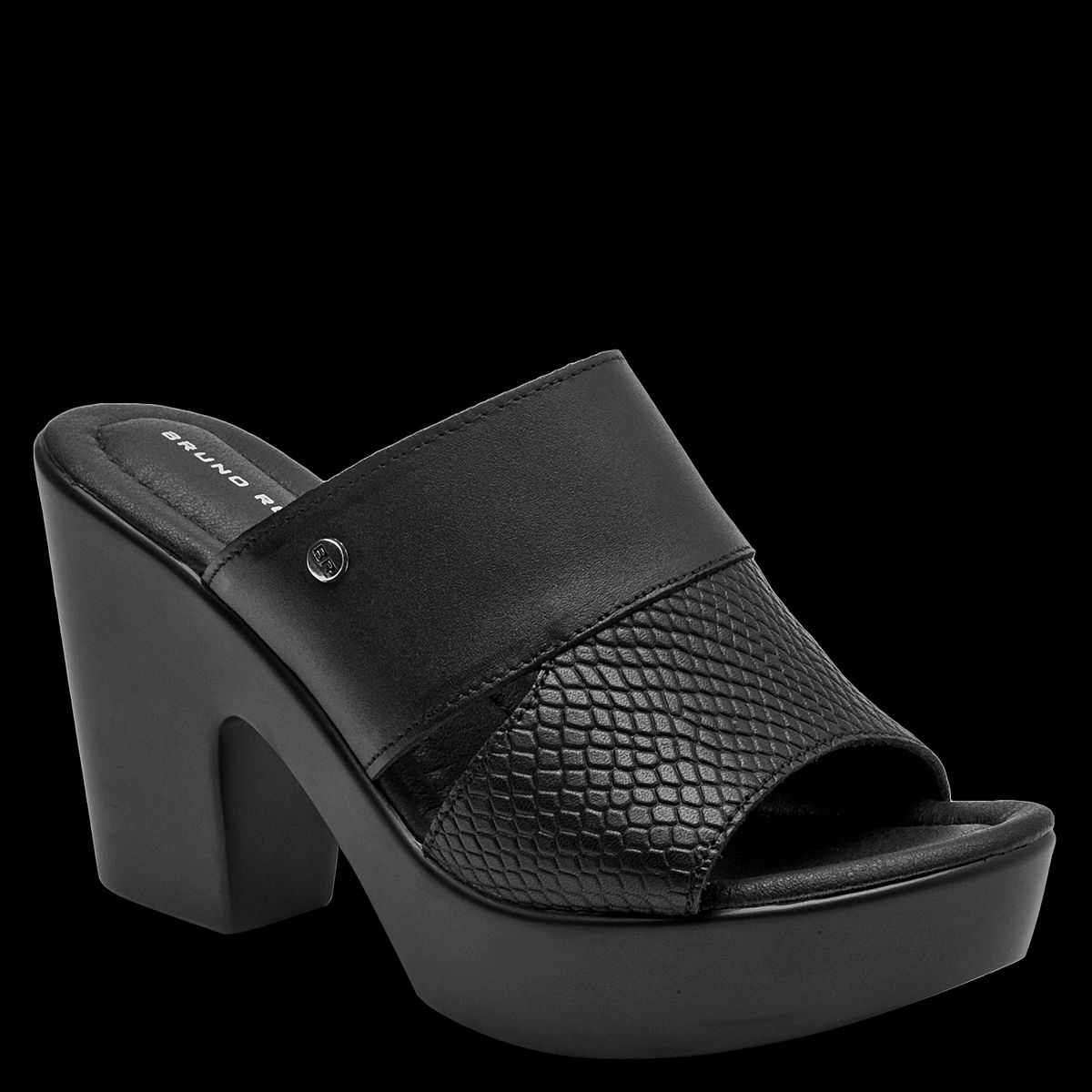 BRUNO ROSSI - Sandalia Mujer Casual Negro