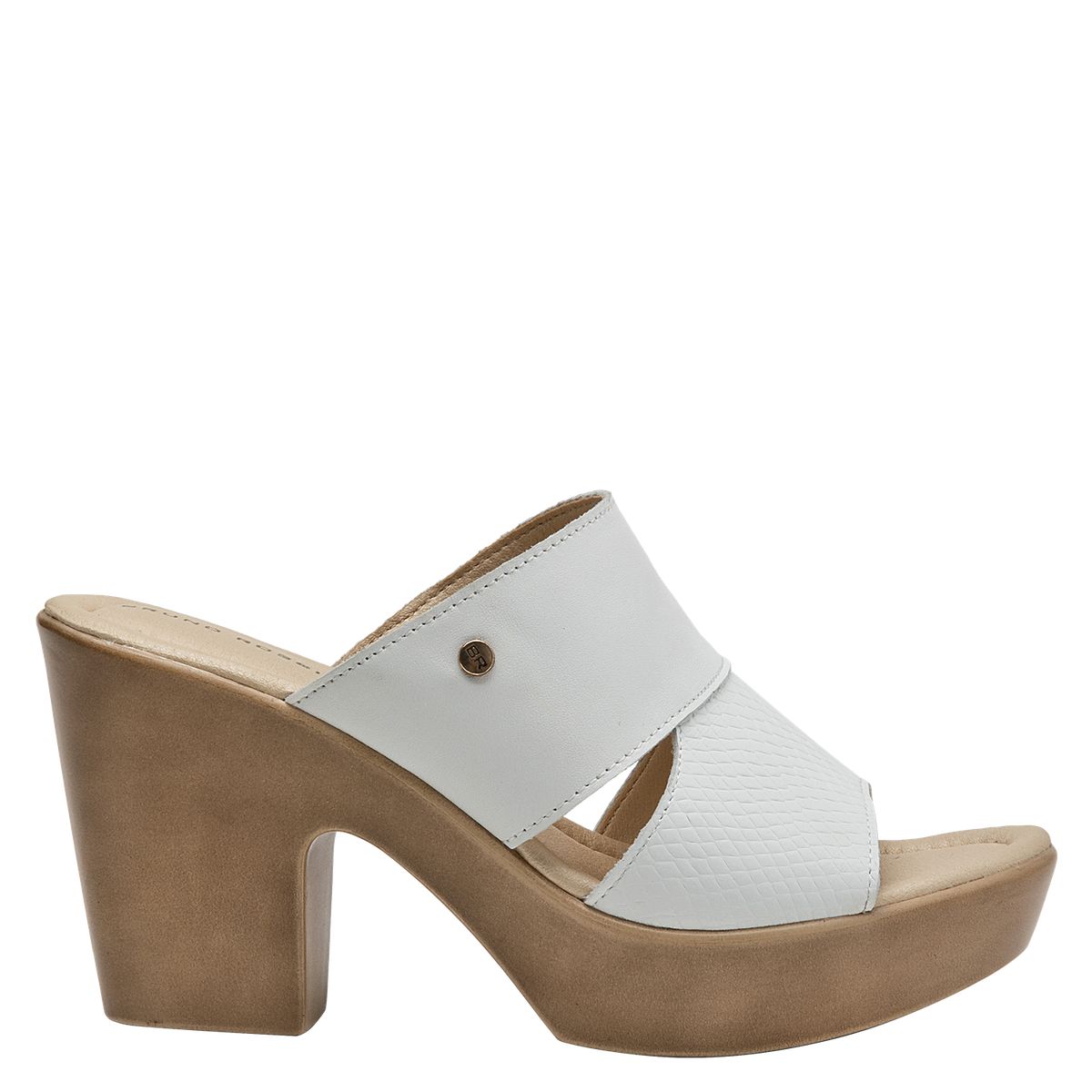 BRUNO ROSSI - Sandalia Mujer Casual Blanco