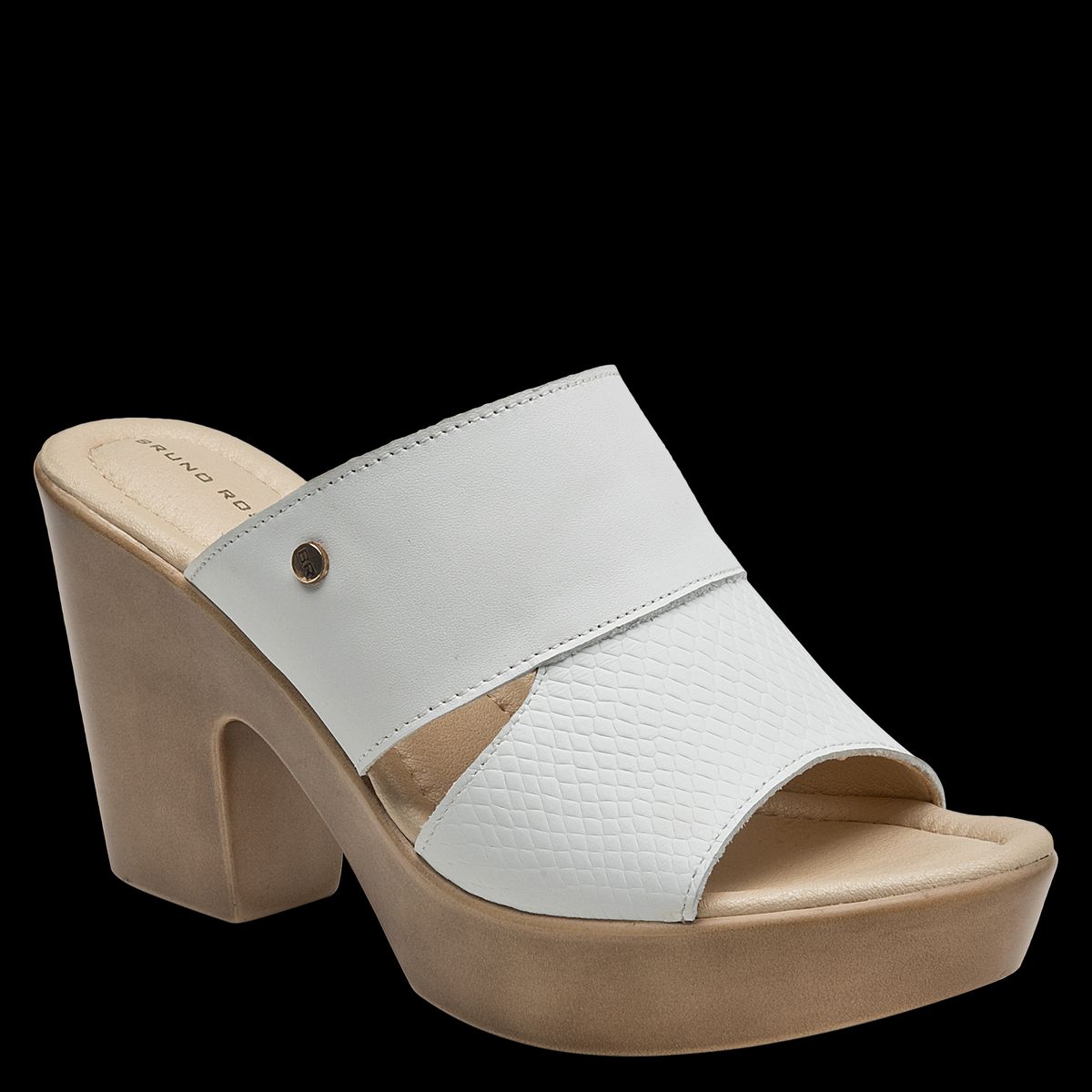 BRUNO ROSSI - Sandalia Mujer Casual Blanco