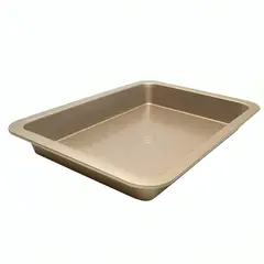 ILKO - Molde Asadera 37×27 cm Non Stick Gold Antiadherente