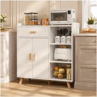 Aparador De Cocina Con Cajón Puertas Y Repisas Comoda