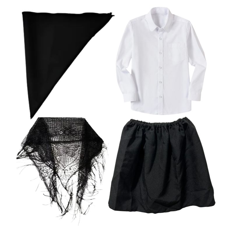 EKOL TACTICA MILITAR - Traje Tipico Chilote Fiestas Patrias  Blusa Y Accesorios