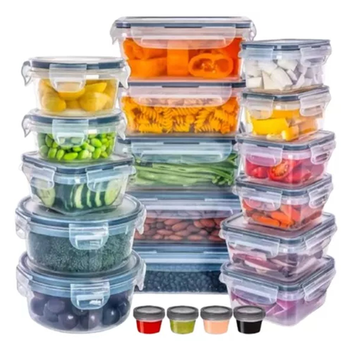 GENERICO - Pack de 50 bolsas Mylar contenedoras con cremallera Doypack no olor