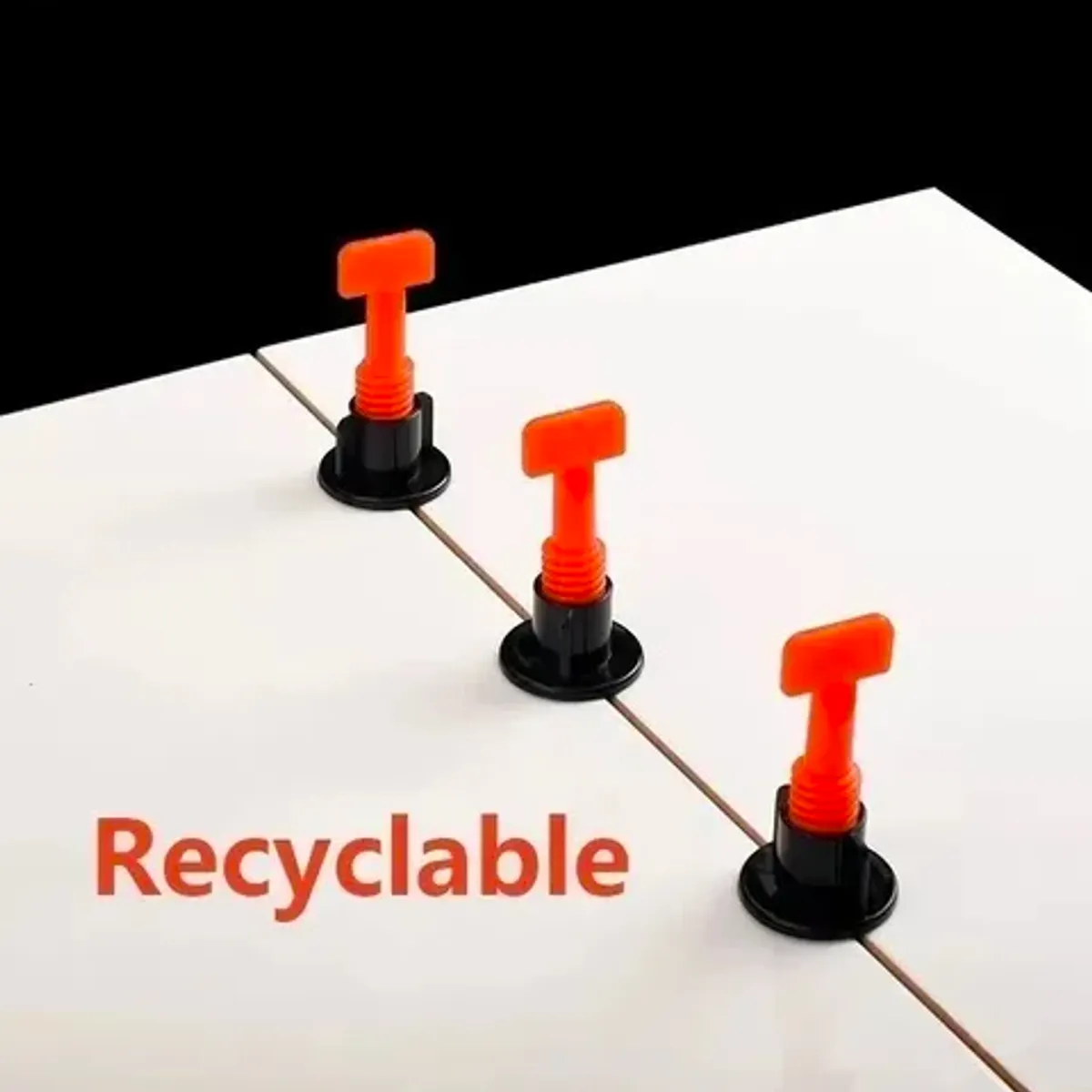 GENERICO - Pack 250 Nivelador De Porcelanato Reutilizables 5 Bolsas