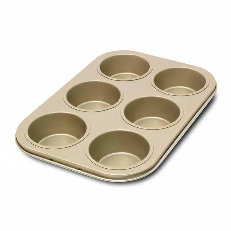 ILKO - Bandeja 6 Moldecitos Non Stick Gold  Ilko  Antiadherente