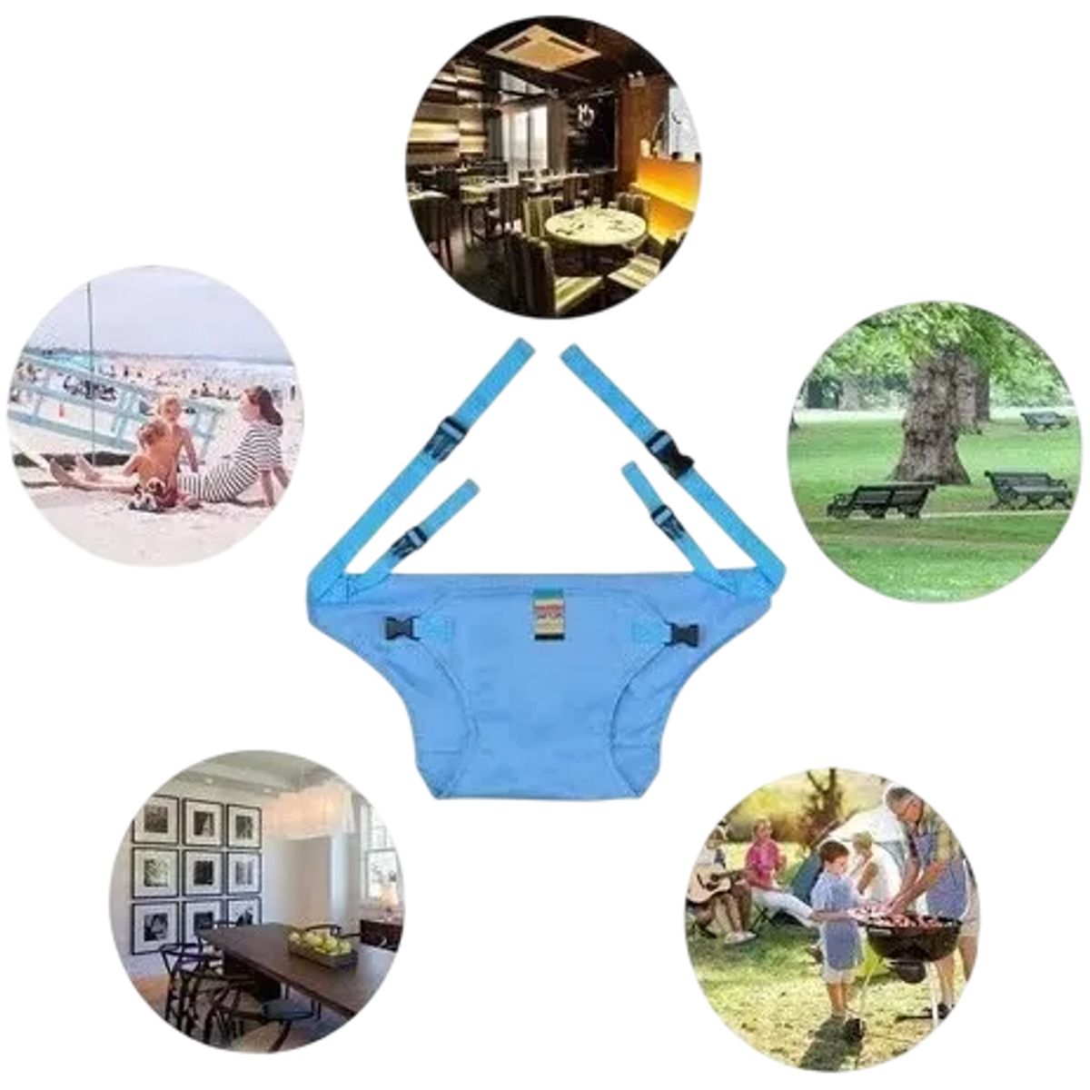 GENERICO - Sujetador De Silla Para Bebés Multifuncional.