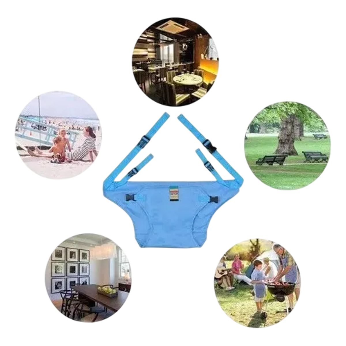 GENERICO - Sujetador De Silla Para Bebés Multifuncional.