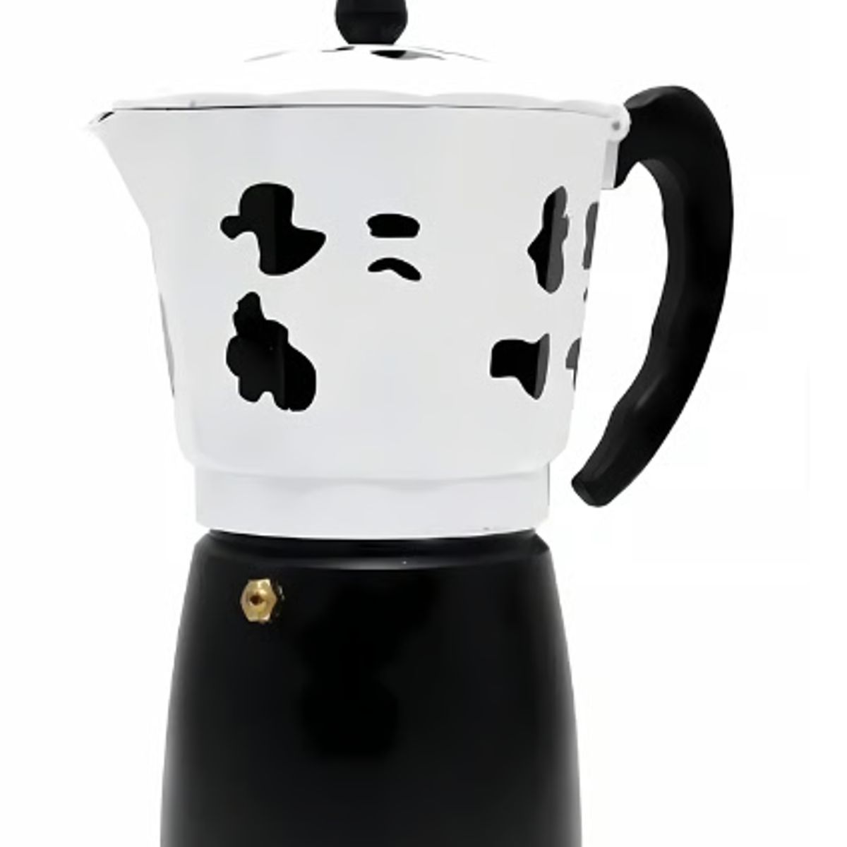 GENERICO - Cafetera italiana Mocha diseño vaca