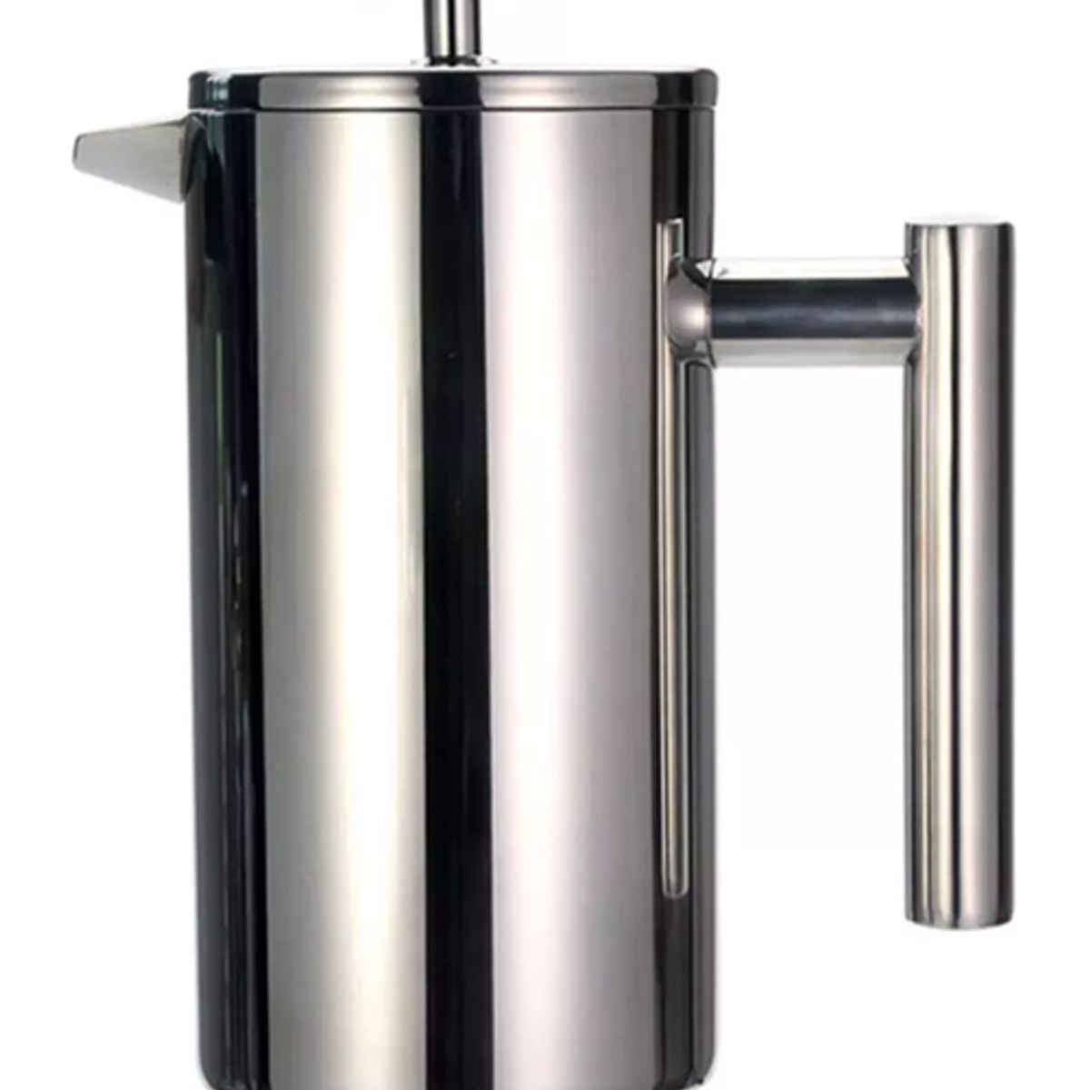 GENERICO - Cafetera manual prensa francesa acero inoxidable plateado