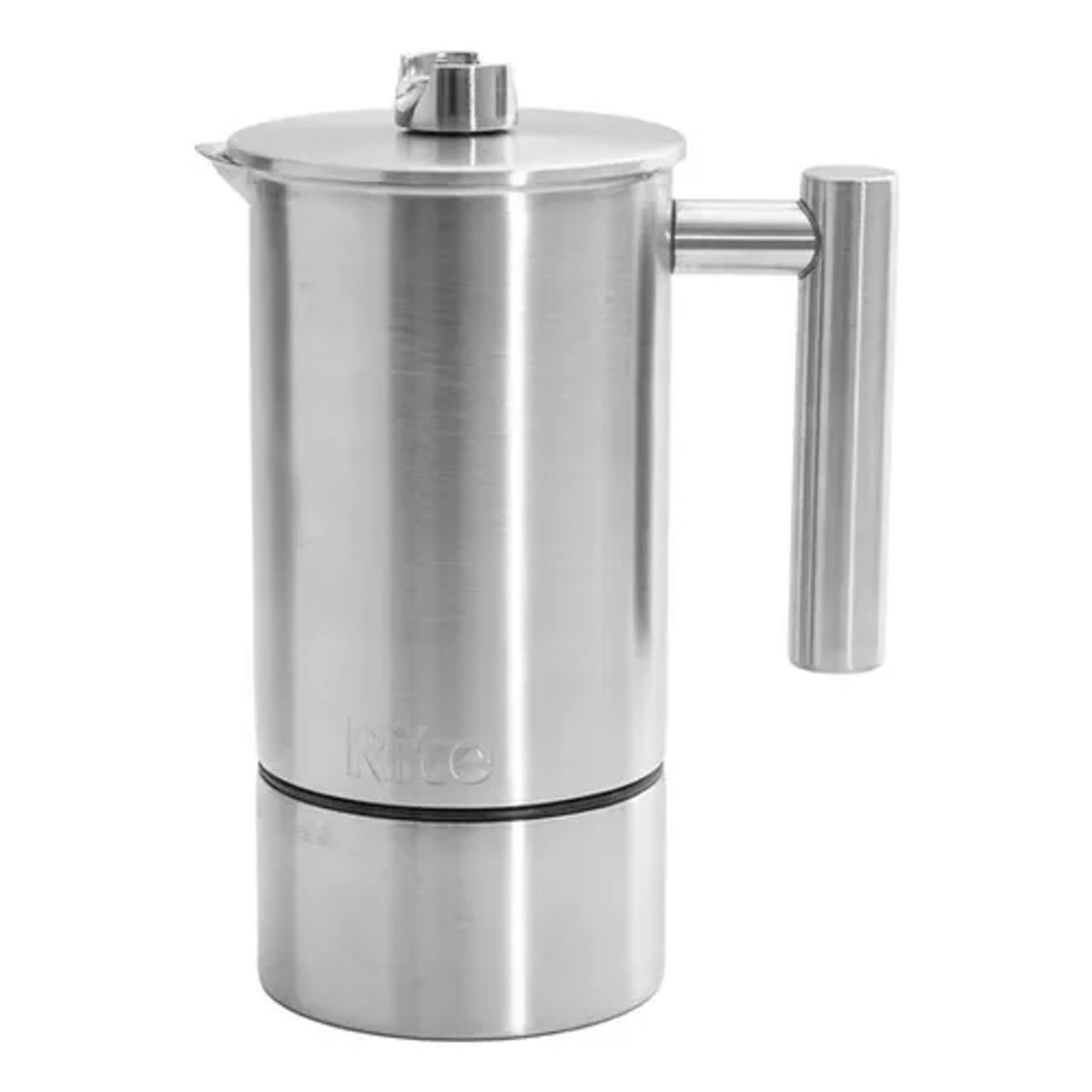 GENERICO - Cafetera prensa francesa 1L termómetro reloj acero inox negro