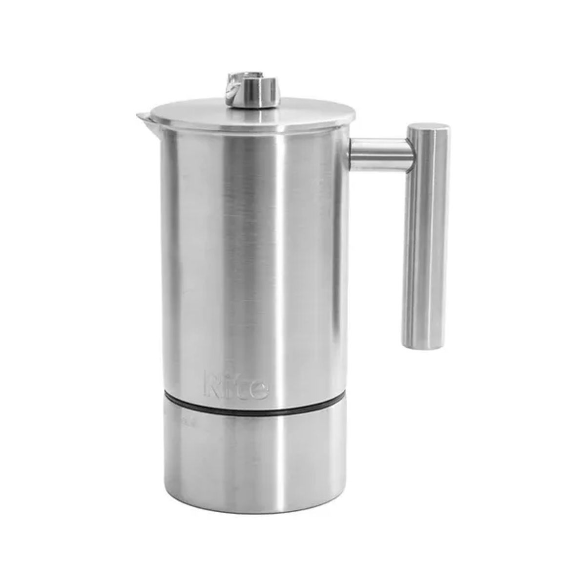 GENERICO - Cafetera prensa francesa 1L termómetro reloj acero inox negro