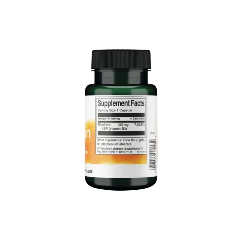 SWANSON - Swanson Riboflavin Vitamin B2 100 mg 100 Capsulas