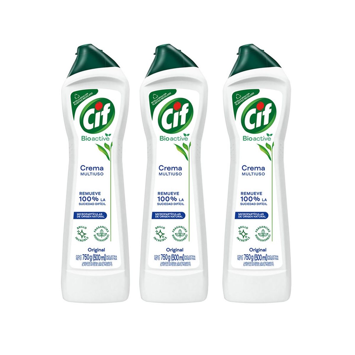 CIF - Pack X3 Limpiador Crema Multiuso Cif 750g Original