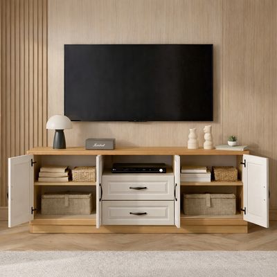 Imagen 2 del producto Rack Tv 140x30x60cm Alto Estilo Europeo Hecho En Melamina DSG04727-TP