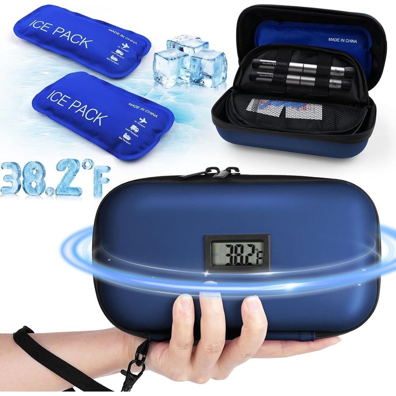 GENERICO - Estuche Cooler Enfriador De Insulina Con Pantalla De To