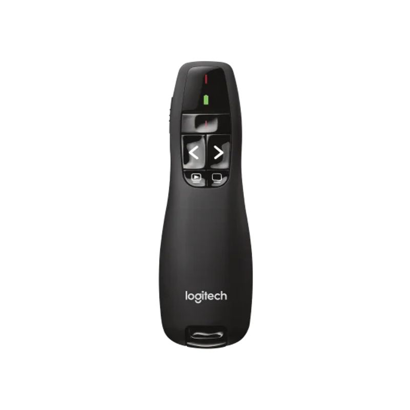 LOGITECH - Presentador Inalámbrico Logitech R400 con Puntero Láser Rojo 15m