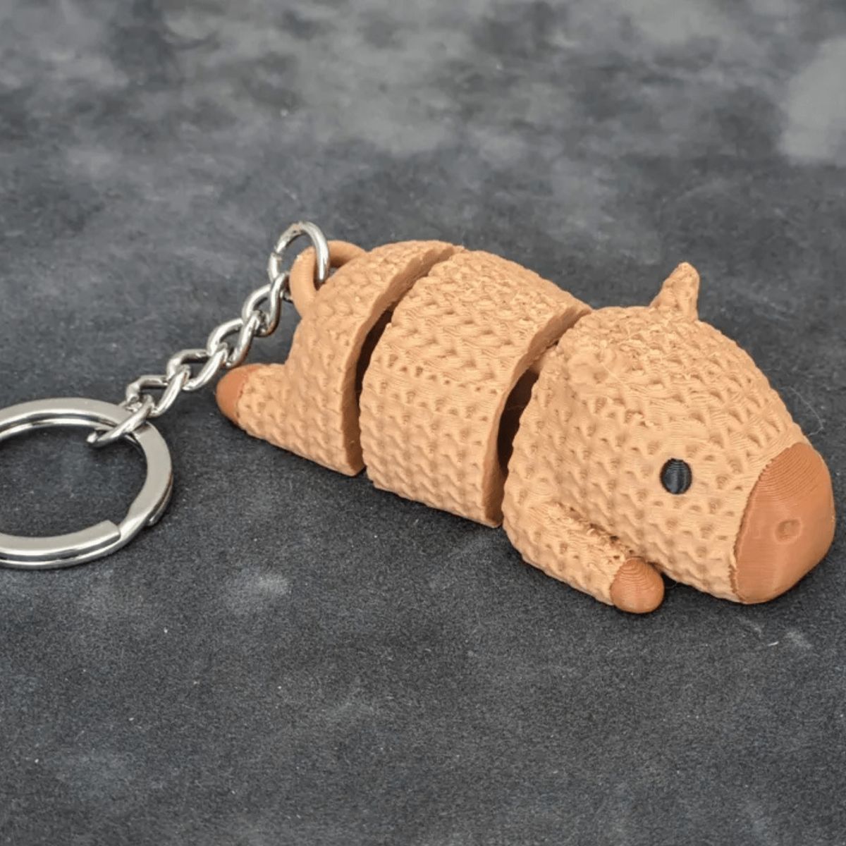 GENERICO - Llavero Capibara Articulado - Tejido