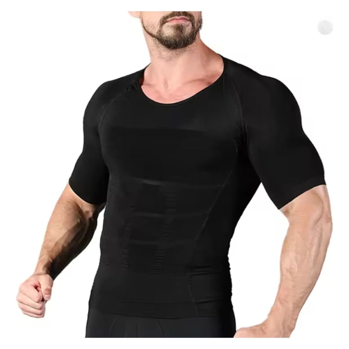 LOOK SHOP - Pack 2 Polera Compresión Hombre Faja Camiseta Reductora 779