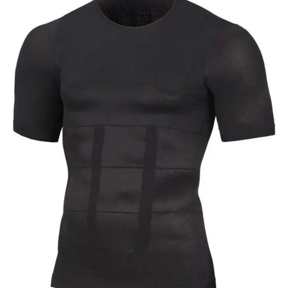 LOOK SHOP - Pack 2 Polera Compresión Hombre Faja Camiseta Reductora 779