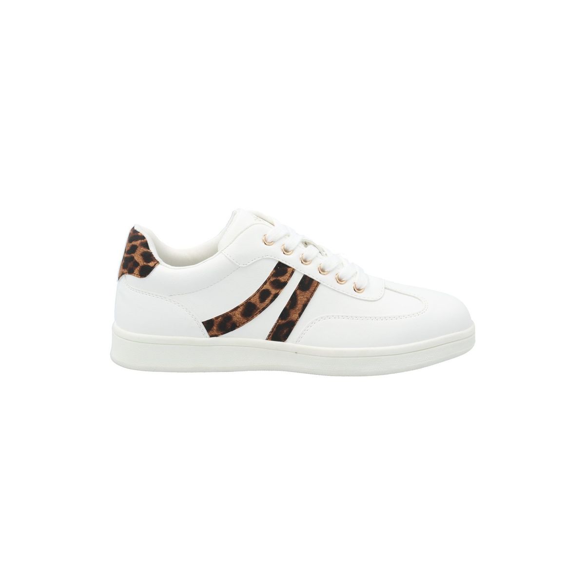 AZALEIA - Zapatilla Mujer Adiela Blanco Leopardo AZALEIA