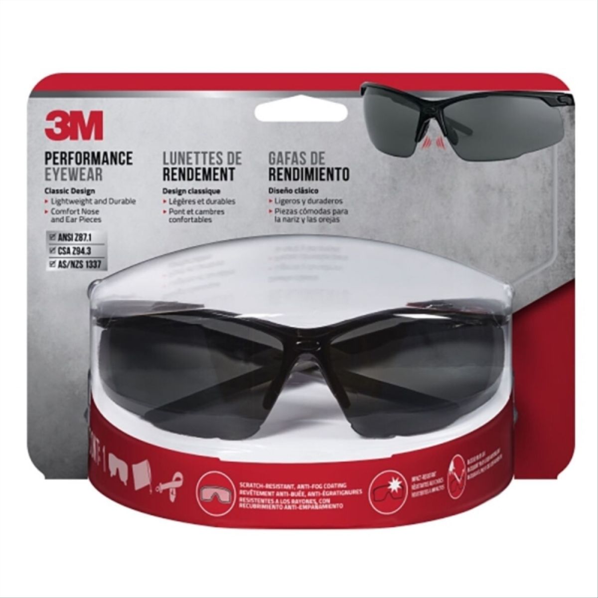 3M - Lente SF400 transparente antiraya