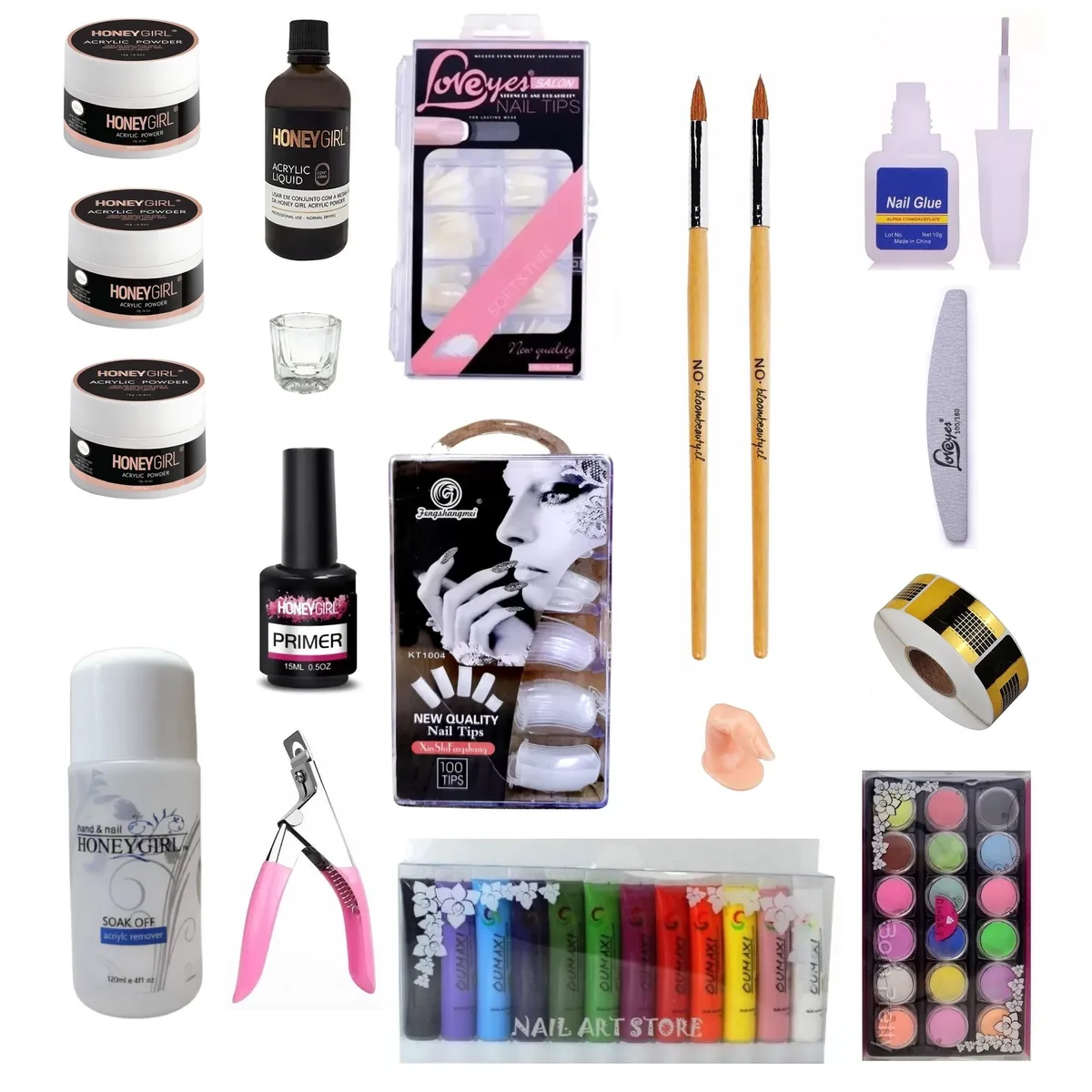 GENERICO - Kit Para Uñas Acrilicas Profesional Completo