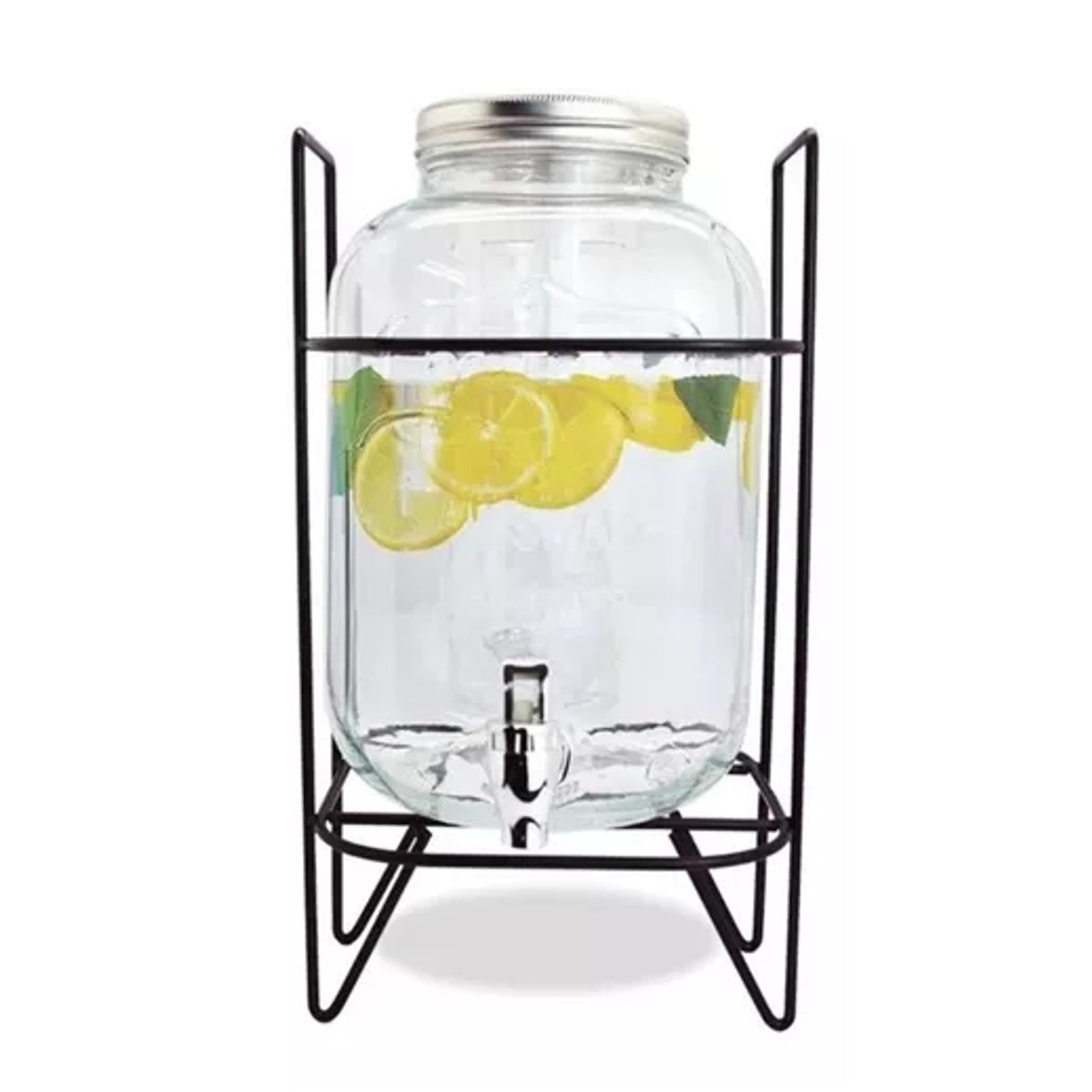 GENERICO - Dispensador Jugo 4 Litros Con Stand Metálico