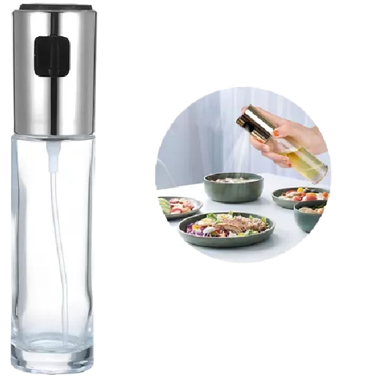 GENERICO - Dispensador aceite vinagre botella rociador pulverizador