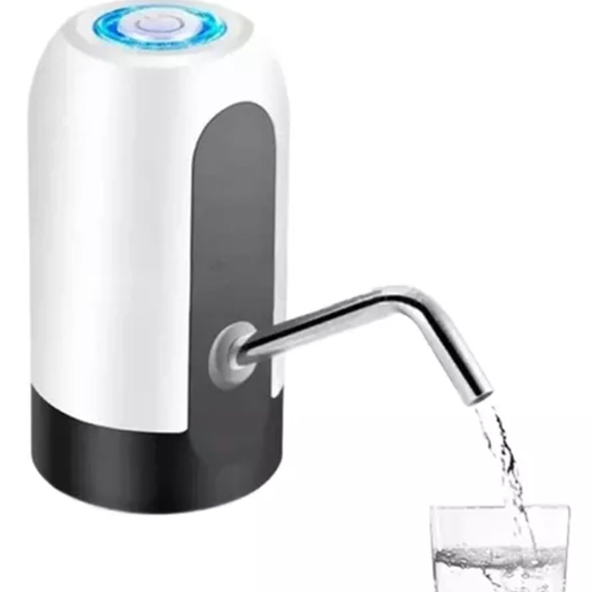 GENERICO - Dispensador de agua automático para botellón recargable blanco y negro