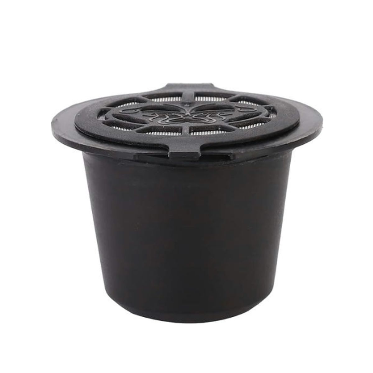 GENERICO - 6 cápsulas café reutilizables para cafetera Nespresso negro