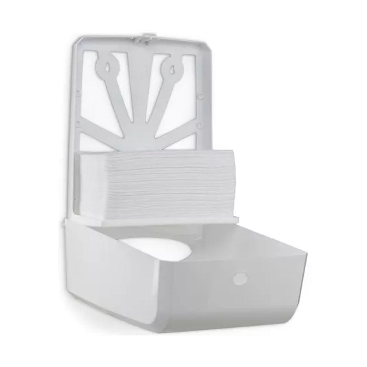 GENERICO - Dispensador para Toalla Interfoliada Corto Blanco Clásico