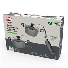 ILKO - Bateria Cocina 5 Piezas Aluminio Reciclado Everyday