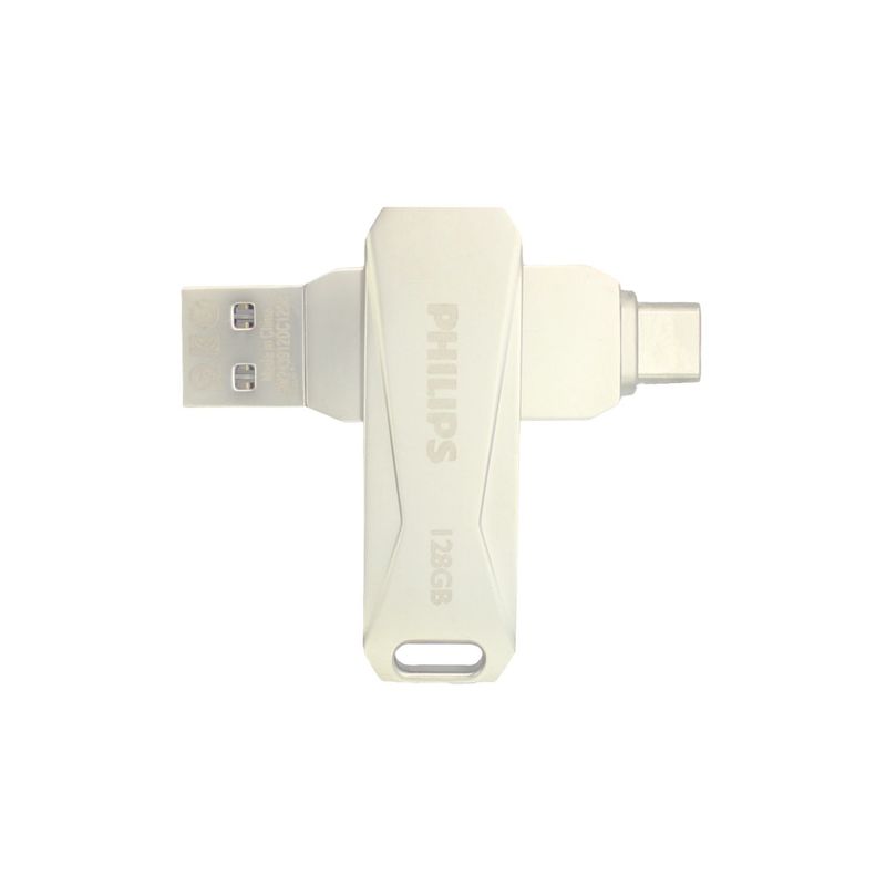PHILIPS - Philips Pendrive 128GB USB 3.0 + Tipo C Doble Conexión - SC