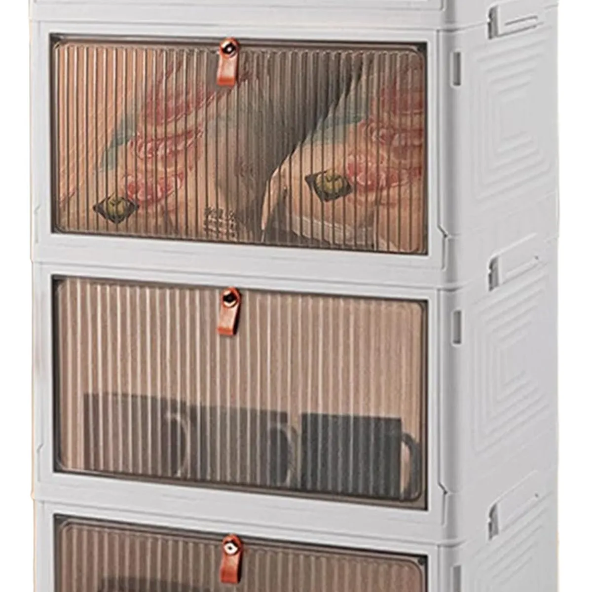 RAGNAR - Organizador De Zapatos Apilable Con Puerta En 4 Niveles