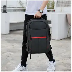 GENERICO - Mochila Multifuncional Laptop impermeable con puerto USB 39 Litros