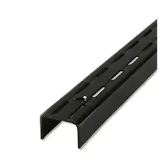 DUCASSE INDUSTRIAL - Pilar ranurado doble negro 192cm