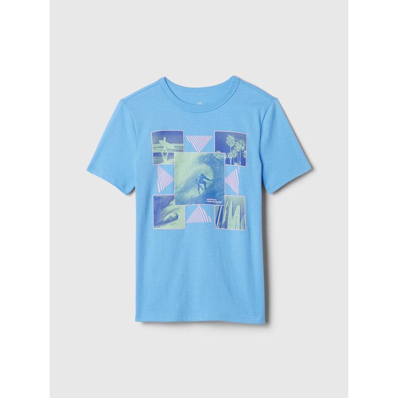 GAP - Polera Niño Gráfica Manga Corta Rojo Gap
