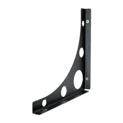 DUCASSE INDUSTRIAL - Soporte para repisa negro 25 cm