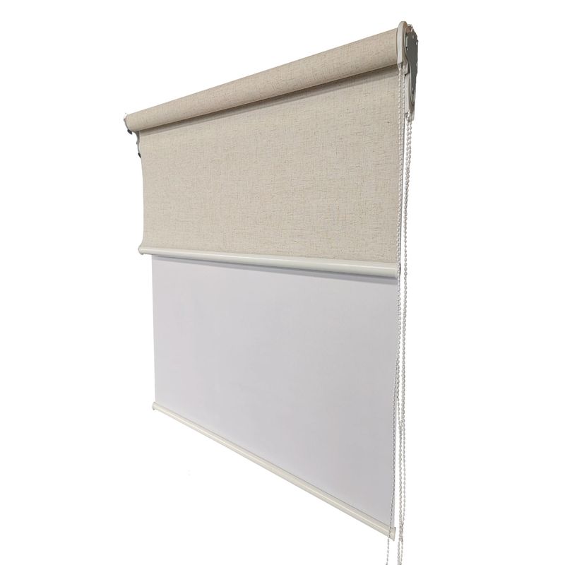 DIB - Cortina Roller Doble B.Out+Tela Lino 150X170
