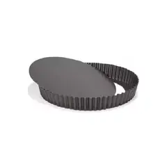 GENERICO - Molde Desmontable 24cm para Tarta Kuchen y Tartaletas Gris.