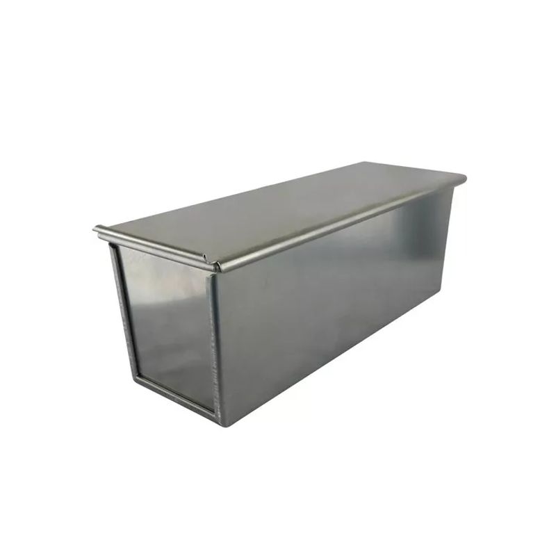 GENERICO - Molde de Aluminio con Tapa para Queque o Pan Cukin Plateado