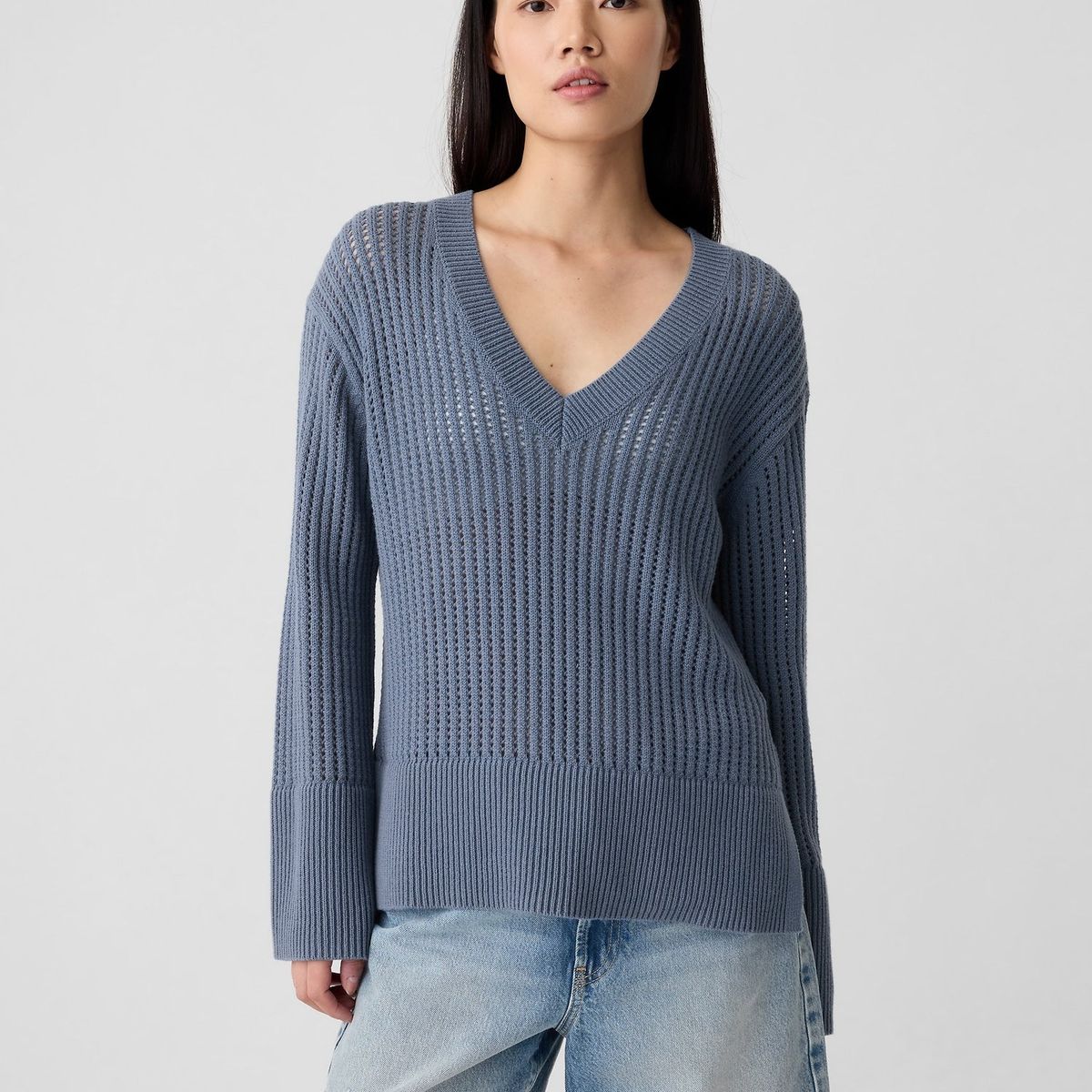 GAP - Chaleco Mujer Tejido Negro Gap