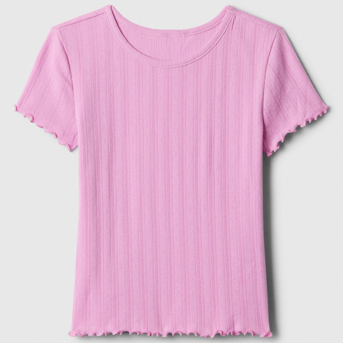 GAP - Polera Niña Pointelle Sugar V25 Manga Corta Rosado Gap