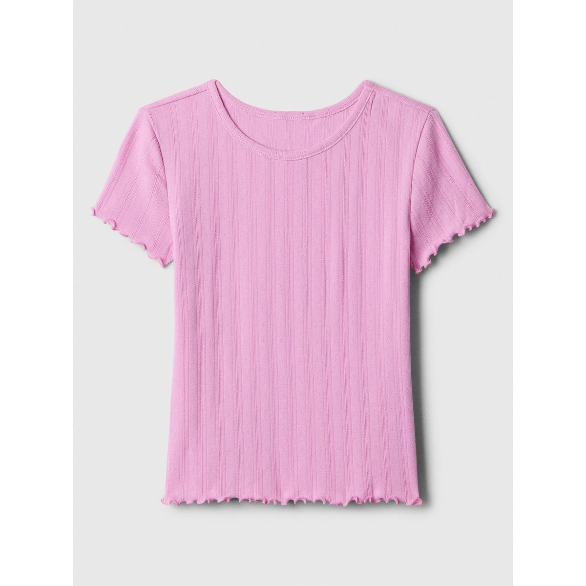GAP - Polera Niña Pointelle Sugar V25 Manga Corta Rosado Gap