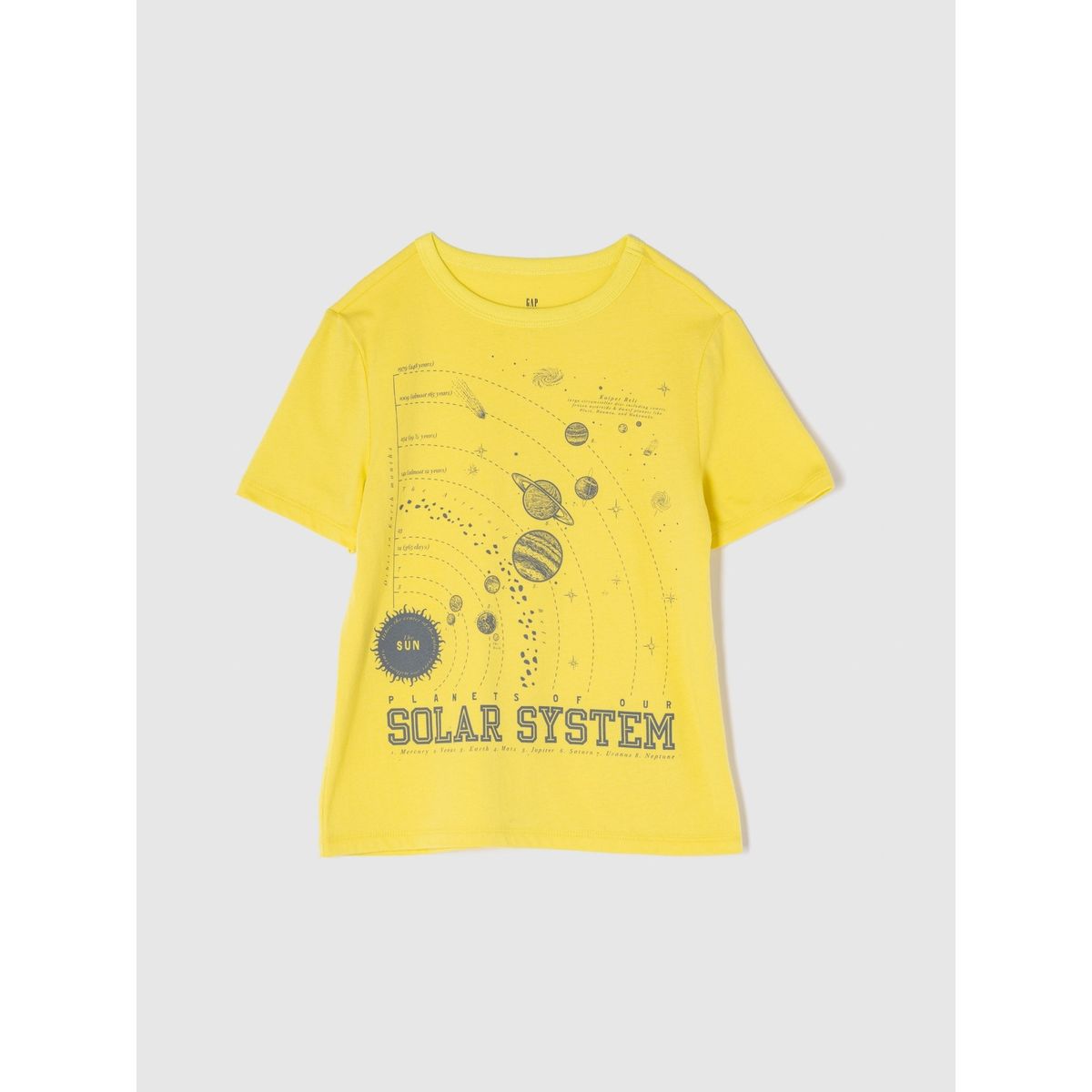 GAP - Polera Niño Explore Manga Corta Amarillo Gap