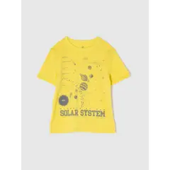 GAP - Polera Niño Explore Manga Corta Amarillo