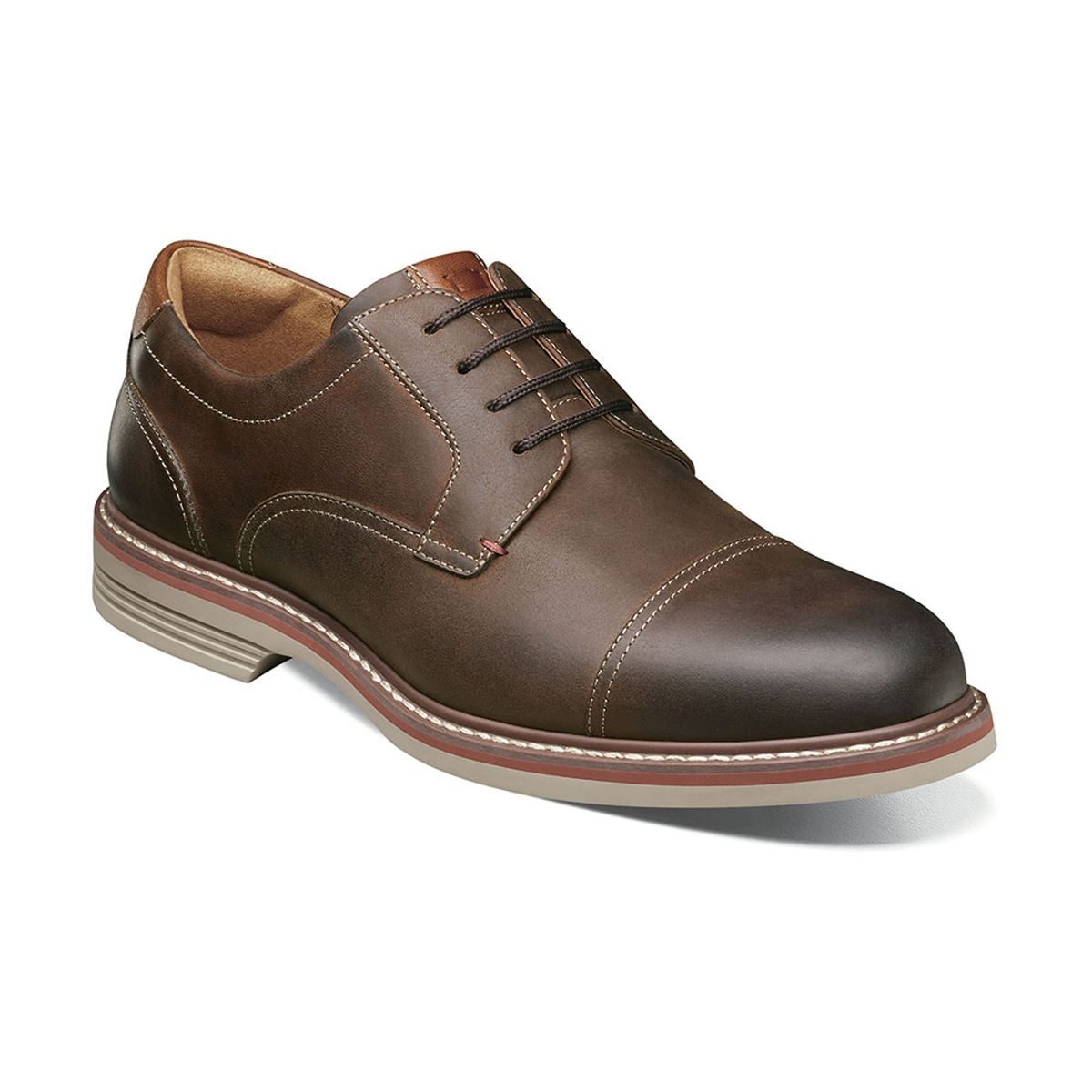 FLORSHEIM - Zapatos Norwalk Cap Toe Oxford Café